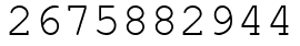 Число 2675882944.