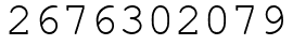 Число 2676302079.