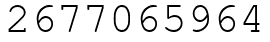 Число 2677065964.