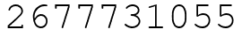 Число 2677731055.