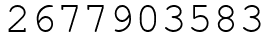 Число 2677903583.