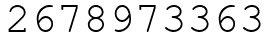 Число 2678973363.
