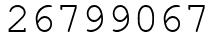Число 26799067.