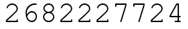 Число 2682227724.