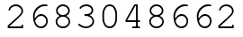 Число 2683048662.