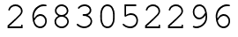 Число 2683052296.