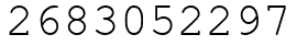 Число 2683052297.