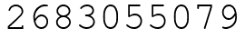 Число 2683055079.