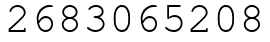 Число 2683065208.
