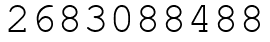 Число 2683088488.