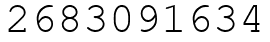 Число 2683091634.