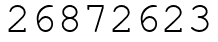 Число 26872623.