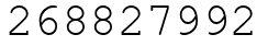 Число 268827992.