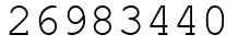 Число 26983440.