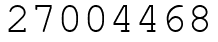 Число 27004468.