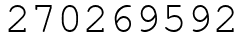 Число 270269592.