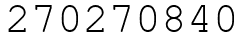 Число 270270840.