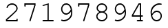 Число 271978946.