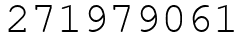 Число 271979061.