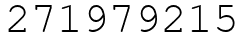 Число 271979215.