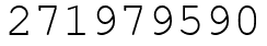 Число 271979590.