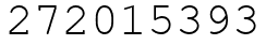 Число 272015393.