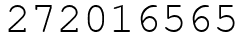 Число 272016565.
