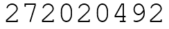 Число 272020492.