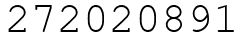 Число 272020891.