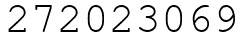 Число 272023069.