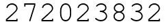 Число 272023832.