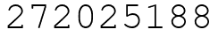 Число 272025188.