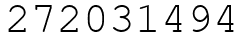 Число 272031494.