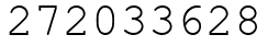 Число 272033628.