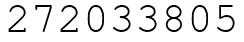 Число 272033805.