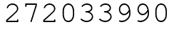 Число 272033990.