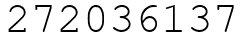 Число 272036137.