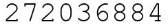 Число 272036884.