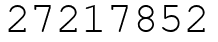 Число 27217852.