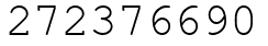 Число 272376690.