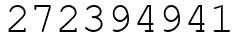 Число 272394941.