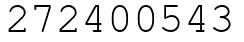 Число 272400543.