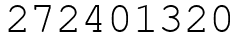 Число 272401320.