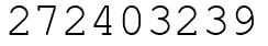 Число 272403239.