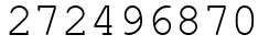Число 272496870.