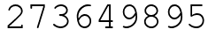 Число 273649895.