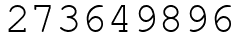 Число 273649896.