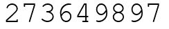 Число 273649897.