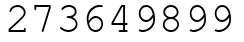 Число 273649899.