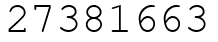 Число 27381663.